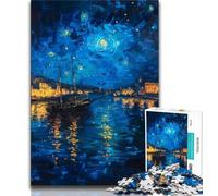 Puzzle Bateau sous Le Ciel Nocturne pour Adolescents, 1000 pièces, Jouet éducatif et éducatif, idéal comme Cadeau pour Toute la Famille (75x50cm)