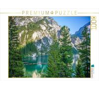 Puzzle · Bateaux sur Le Pragser Wildsee | Repos matinal au bord d'un des plus beaux lacs des Dolomites · 1000 pièces · Format assemblé 64 × 48 cm · CALVENDO Puzzle