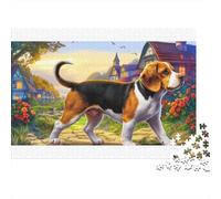Puzzle Beagle 100% Carton recyclé, 1000 pièces, sur Le thème du Village d'exploration, pour Adultes. Jeu éducatif Classique et Unique. Dimensions : 70 x 50 cm.