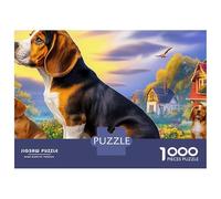 Puzzle Beagle 1000 pièces - Cadeau pour Adultes et Adolescents - Thème Audacieux, Papier de Haute qualité, éducatif et cognitif, Jeu idéal pour se réunir - 70 x 50 cm / 1000 pièces