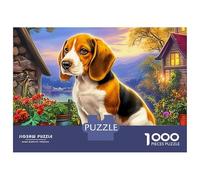 Puzzle Beagle 1000 pièces, Papier de qualité supérieure, scènes de midi, idéal pour améliorer et l'apprentissage (52 x 38 cm). Un Parfait pour Les fêtes et Les soirées. Dimensions : 52 x 38 cm.