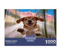 Puzzle Beagle 1000 Pièces pour Adultes Et Enfants, Antistress, Développe La Concentration, Casse-tête Bambou Forêt, Home Decor, Idée Cadeau 38x26cm/1000pcs