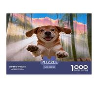 Puzzle Beagle 1000 Pièces pour Adultes Et Enfants, Antistress, Développe La Concentration, Casse-tête Bambou Forêt, DéCoration, Cadeau Anniversaire 52x38cm/1000pcs