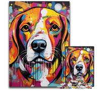 Puzzle Beagle 1000 pièces : Un Casse-tête Stimulant pour Les Adolescents, Jeu interactif et Amusant en Famille, 26x38cm / 10,23x14,96 Pouces