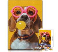 Puzzle Beagle Bubblegum 1000 pièces pour Adultes - Apprentissage ludique et activité Cognitive pour des Surprises joyeuses - Dimensions:38x26cm