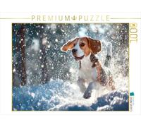 Puzzle · Beagle - Le Bonheur ernal, Les Oreilles au Vent | La joie de vivre sur quatre pattes · 1000 pièces · Format assemblé 64 × 48 cm · CALVENDO Puzzle