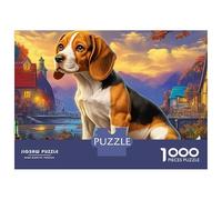 Puzzle Beagle pour Adultes et Adolescents, 1000 pièces, thème « Ville animée et Joyeuse », Papier de qualité supérieure, Jeu éducatif et Stimulant, idéal et Divertissement, 70 x 50 cm / 1000 pièces