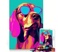 Puzzle Beagle WPAP coloré de 1000 pièces pour Adultes, Exercice de logique, Loisirs lents, Bords Nets, Cadeau Symbolique (50x75cm)