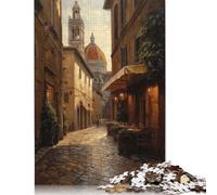 Puzzle Beauté Florence Italie, Puzzle Premium en Carton 100% recyclé, pour Enfants et Adultes, Cadeau de Noël, 1000 pièces (75 x 50 cm)