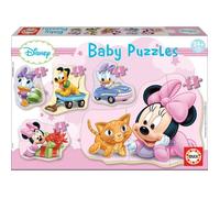 Educa Borrás – Puzzle bébé Baby Minnie – 5 puzzles progressifs de 3 à 5 pièces – 15612