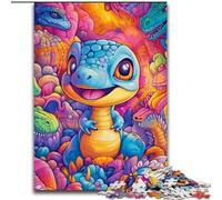 Puzzle Bébé Dinosaure 1000 pièces pour Adultes et Adolescents, idéal pour Les soirées Jeux, Jouet coloré à Offrir (50x75cm)