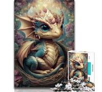 Puzzle Bébé Dragon 1000 pièces pour Adolescents, idéal comme Cadeau pour Toute la Famille (38x26cm)