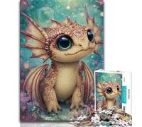 Puzzle Bébé Dragon 1000 pièces pour Adultes et Adolescents, Jeu éducatif, Jouet de défi, décoration d'intérieur Unique et Cadeaux 38x26cm