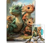 Puzzle Bébé Dragon 1000 pièces pour Adultes et Adolescents, Jouets éducatifs, Jeux Anti-Stress, décoration Murale (50x75cm)