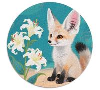 Puzzle Bébé Fennec 1000 Pièces pour Adultes Et Enfants, Jeu ÉduChatif, Casse-tête Fleurs de Lis, Home Decor, Cadeau Enfant 1000pcs (67.5x67.5cm)