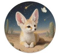 Puzzle Bébé Fennec 1000 Pièces pour Adultes Et Enfants, Jeu ÉduChatif, Puzzles Desert Ciel Étoilé, DéCoration, Cadeau Famille 1000pcs (67.5x67.5cm)