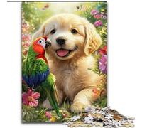 Puzzle bébé Golden Retriever 1000 pièces pour Adolescents, Jeu éducatif, défi, Cadeau d'anniversaire, décoration Murale (50x75cm)