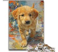 Puzzle bébé Golden Retriever pour Adolescents 2000 pièces, Jouet de Divertissement Familial idéal comme Cadeau pour Toute la Famille (70x100cm)