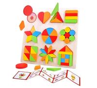 Puzzle Bébé | Jouet Éducatif STEM avec Formes Géométriques Colorées | Jeux de Blocs pour Développement Apprentissage Préscolaire - Éducation Maternelle Garçons Filles Bébé
