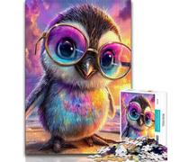 Puzzle Bébé Pingouin pour Adultes 1000 Pièces, Jeu de Puzzle Défiant, Idéal comme Cadeau pour Toute la Famille (50x75cm)
