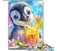 Puzzle Bébé Pingouin pour Adultes et Adolescents, Jeu Familial Anti-Stress, Défi Difficile, Superbes Cadeaux et Jouets (70x100cm)