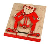 Puzzle Bébé,Singe Mécanique 3D Interactif pour Apprentissage Mathématiques | Puzzle Mécanique en Bois pour Enfant,pour Fille Garçon Activités Pâques Maternelle