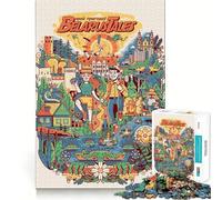 Puzzle Belarus Summer Tales - 1000 pièces - Bords propres - Jouet décoratif - Entraînement de réflexion - Jeu de temps facile - Cadeau d'anniversaire amusant (50 x 75 cm)
