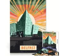 Puzzle Belfast pour Adolescents 1000 pièces Pensée logique Évasion Tranquille Verrouillage sans Couture Cadeau de Vacances (38x26cm)