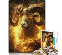 Puzzle Bélier doré 1000 pièces pour Adultes idéal comme Cadeau pour Toute la Famille à partir de 14 Ans (50x75cm)