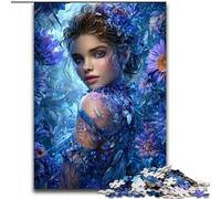 Puzzle Belle Femme 1000 pièces pour Adolescents, Jeux Amusants, Chaque pièce est Unique - Jeu Familial Stimulant et Amusant 26x38cm