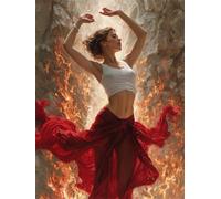 Puzzle Belle Femme Pouvoir de 60 Pièces pour Adultes, Puzzles 60 pièces Adultes, Jigsaw Puzzle d'art pour Défi, Puzzles Coloré à Faire soi-même pour la Décoration de la Maison