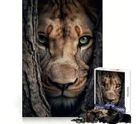 Puzzle Belle Lionne Cachée pour Adultes, 1000 pièces, Exercice Mental, détente Facile, Solide, Cadeau d'anniversaire (38x26cm)