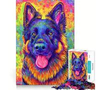 Puzzle Berger Allemand Arc-en-Ciel 1000 Pièces pour Adolescents Jeu de Logique et de Détente Découpe Précise Cadeau Artistique (50x75cm)