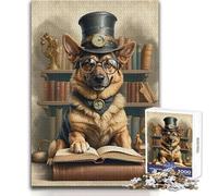 Puzzle Berger Allemand Intelligent pour Adultes - 1000 Pièces - Activité Ludique et Interactive pour Apprendre - Cadeau Souvenir et Touchant - Dimensions 50x75cm