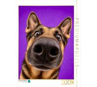 Puzzle · Berger Allemand | Rien n'échappe à son regard vigilant · 2000 pièces · Format assemblé 90 × 67 cm · CALVENDO Puzzle