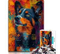 Puzzle Berger Australien pour Adolescents 1000 pièces, Assemblage de Motifs Amusant à la Maison, Cadeau d'anniversaire, Cadeau de Voyage (38x26cm)