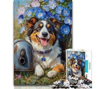 Puzzle Berger Australien pour Adultes et Adolescents, Puzzle à Assembler, Activités Amusantes à la Maison, Cadeau d'anniversaire, Cadeaux de Voyage (38x26cm)