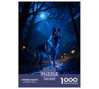 Puzzle Berger Belge 1000 Pièces pour Enfants Et Adultes, Jeu Ludique Et Instructif, Puzzle Dark Forêt, Décoration Intérieure, Cadeau Famille 70x50cm/1000pcs