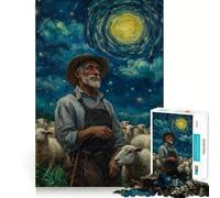 Puzzle Berger sous Un Ciel étoilé, 1000 pièces, pour Adolescents, Jouet Intelligent, Passe-Temps à la Maison, découpe précise, Cadeau attentionné 38x52cm