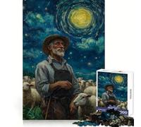 Puzzle Berger sous Un Ciel étoilé, 1000 pièces, pour Adolescents, Jouet Intelligent, Passe-Temps à la Maison, découpe précise, Cadeau attentionné 38x52cm