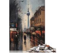 Puzzle Berlin Allemagne Charm Puzzle Fun Premium en Carton pour Adultes, Cadeaux de Noël, 1000 pièces (38 x 26 cm)