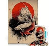 Puzzle Betta Poisson de 1000 pièces, coupe précise, amusant, favorise la réflexion, est un jeu relaxant, idéal pour la période de Noël et comme décoration pour la maison (38 x 52 cm)