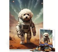 Puzzle Bichon Frisé Mars pour Adultes, 1000 pièces, Stimulant cérébral, Passe-Temps paisible, Cadenas sécurisé, Cadeau créatif (38x52cm)