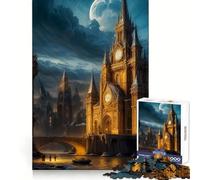 Puzzle Big Ben 1000 pièces pour Adultes Entraînement de la mémoire Plaisir Facile Découpe Impeccable Cadeau de Noël idéal (50x75cm)