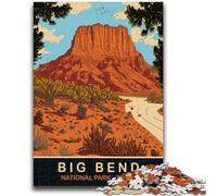 Puzzle Big Bend Texas 1000 pièces pour Adolescents, Jouets éducatifs et Anti-Stress, idéal pour la décoration de Bureau (50x75cm)