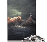 Puzzle Big Fish pour Adolescents 500 pièces Puzzle Cadeaux de Noël Casse-tête pour Adultes 500 pièces (52 x 38 cm)