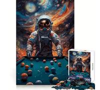 Puzzle Billard Astronaut Fantasy 1000 pièces pour Adultes Divertissement intellectuel, Distraction apaisante, découpe Nette, Cadeau attentionné (38x52cm)