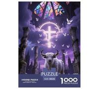 Puzzle Bison d'europe 1000 Pièces pour Adultes Et Enfants, Jeu-éducatif, Puzzle Église, DéCoration, Idée Cadeau 38x26cm/1000pcs