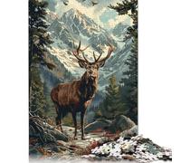 Puzzle Bison Roams Wild 500 pièces pour Adultes (52 x 38 cm)