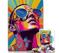 Puzzle Bitcoin Girl 1000 pièces pour Adultes et Adolescents, Aide Le Cerveau à exercer des Jouets addictifs pour cultiver la Patience, Jeu de défi Unique 38x26cm